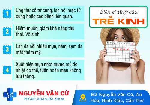Chậm kinh ra máu nâu là bị làm sao?